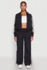 Contrast Trim Mock Neck Track Jacket sold by Rainbow