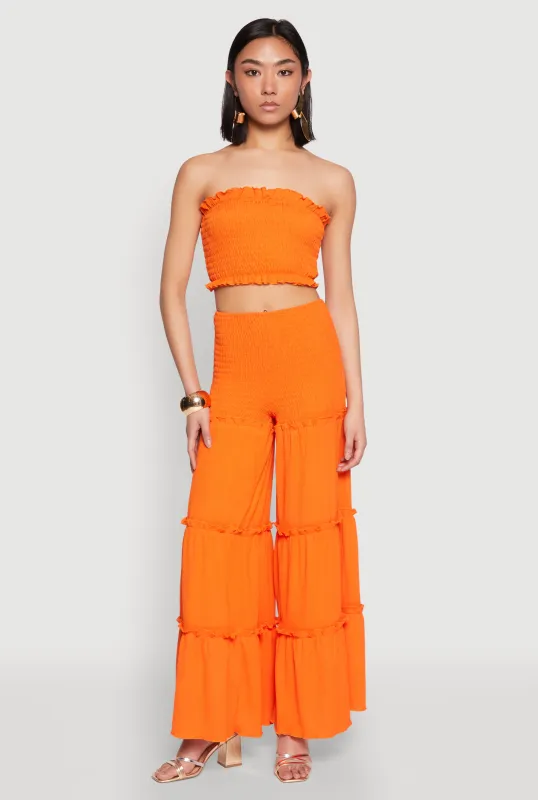 Tiered Ruffle Palazzo Pants sold by Rainbow