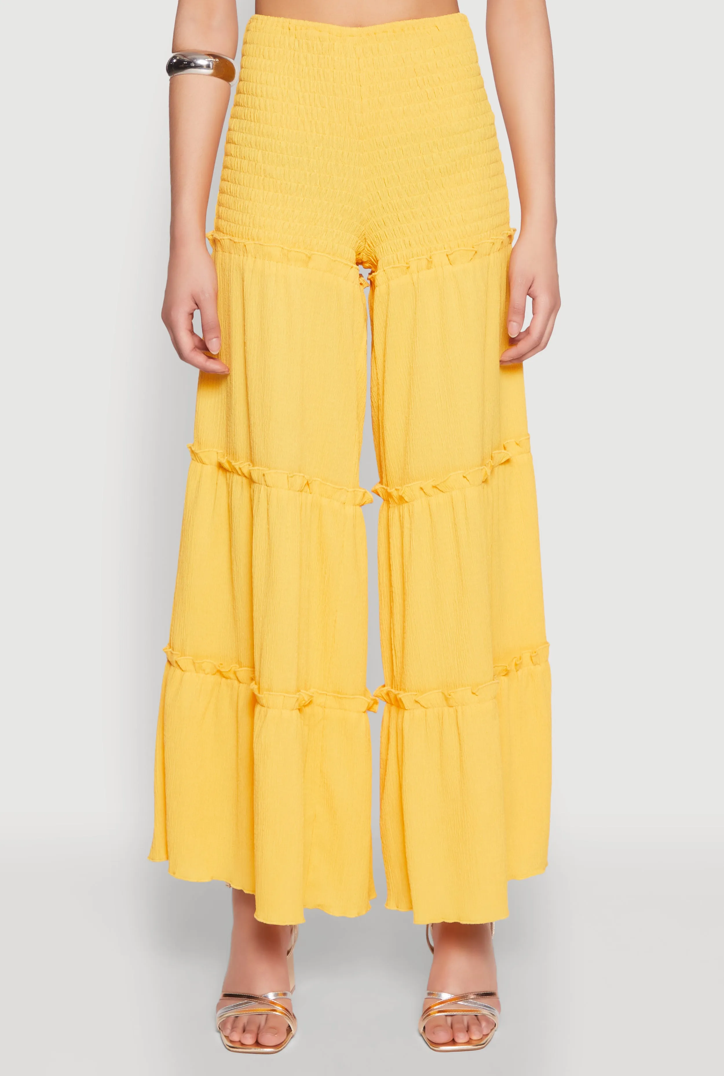 Ruffle Hem Smocked Tube Top sold by Rainbow product image thumbnail 3