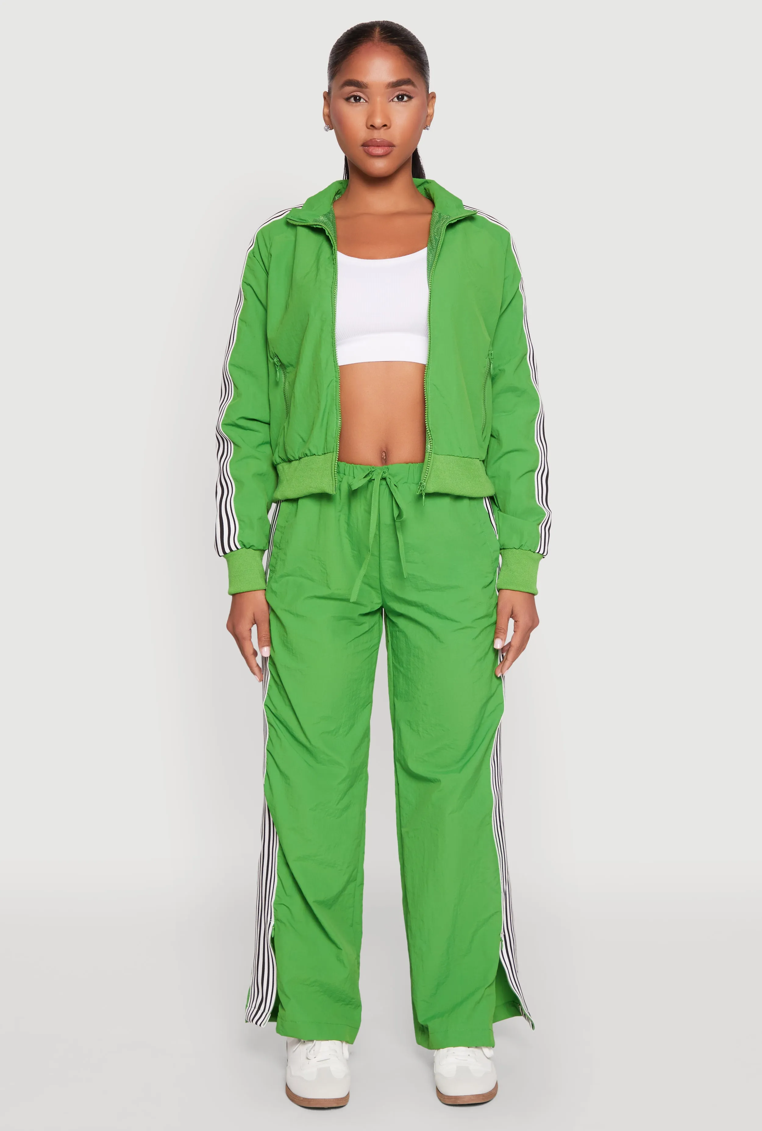 Contrast Trim Slit Hem Track Pants sold by Rainbow product image thumbnail 2