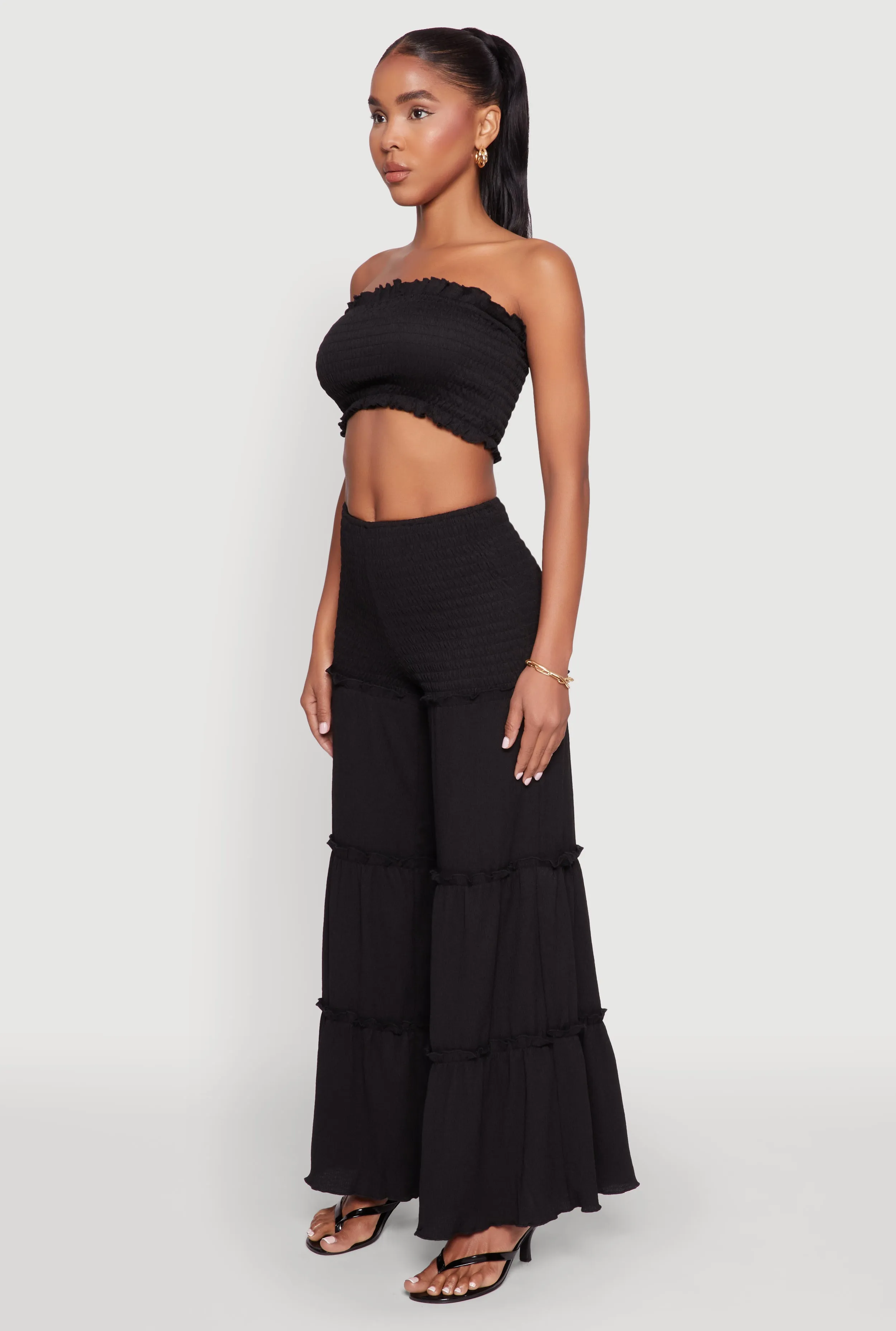 Ruffle Hem Smocked Tube Top sold by Rainbow product image thumbnail 5