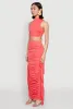 Cut Out Tie Back Sleeveless Crop Top sold by Rainbow