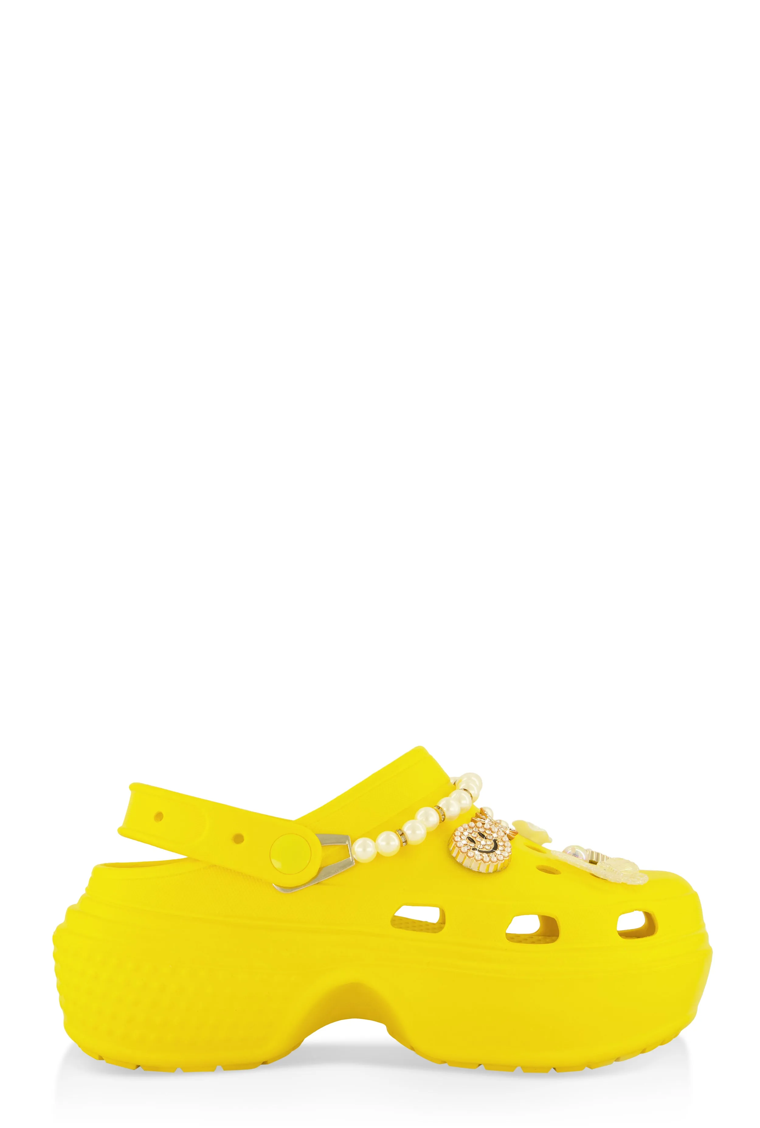 Studded Charm Platform Clogs sold by Rainbow product image thumbnail 2