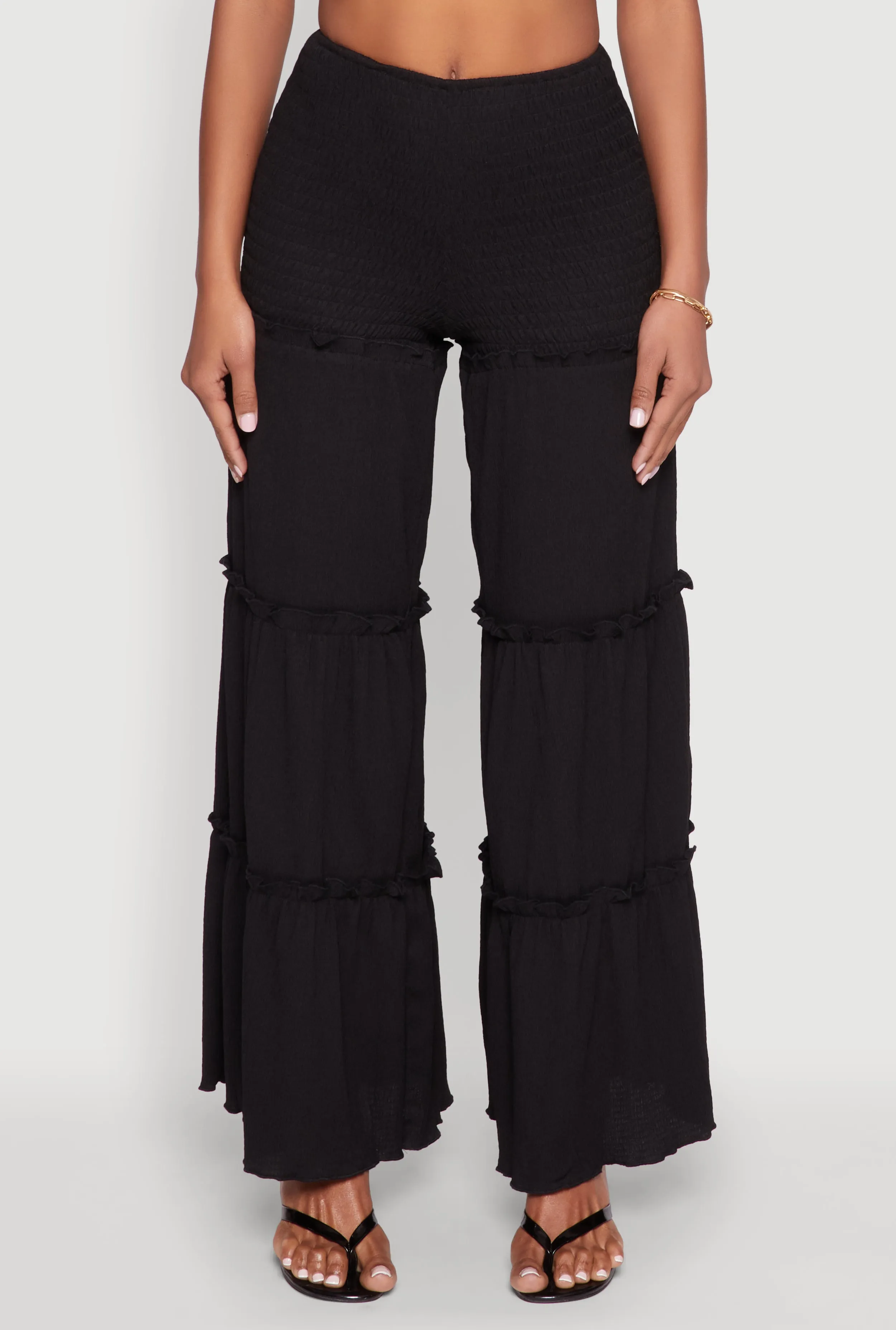 Tiered Ruffle Palazzo Pants sold by Rainbow product image thumbnail 3