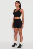 Seamless V Neck Cropped Tank Top and Shorts sold by Rainbow