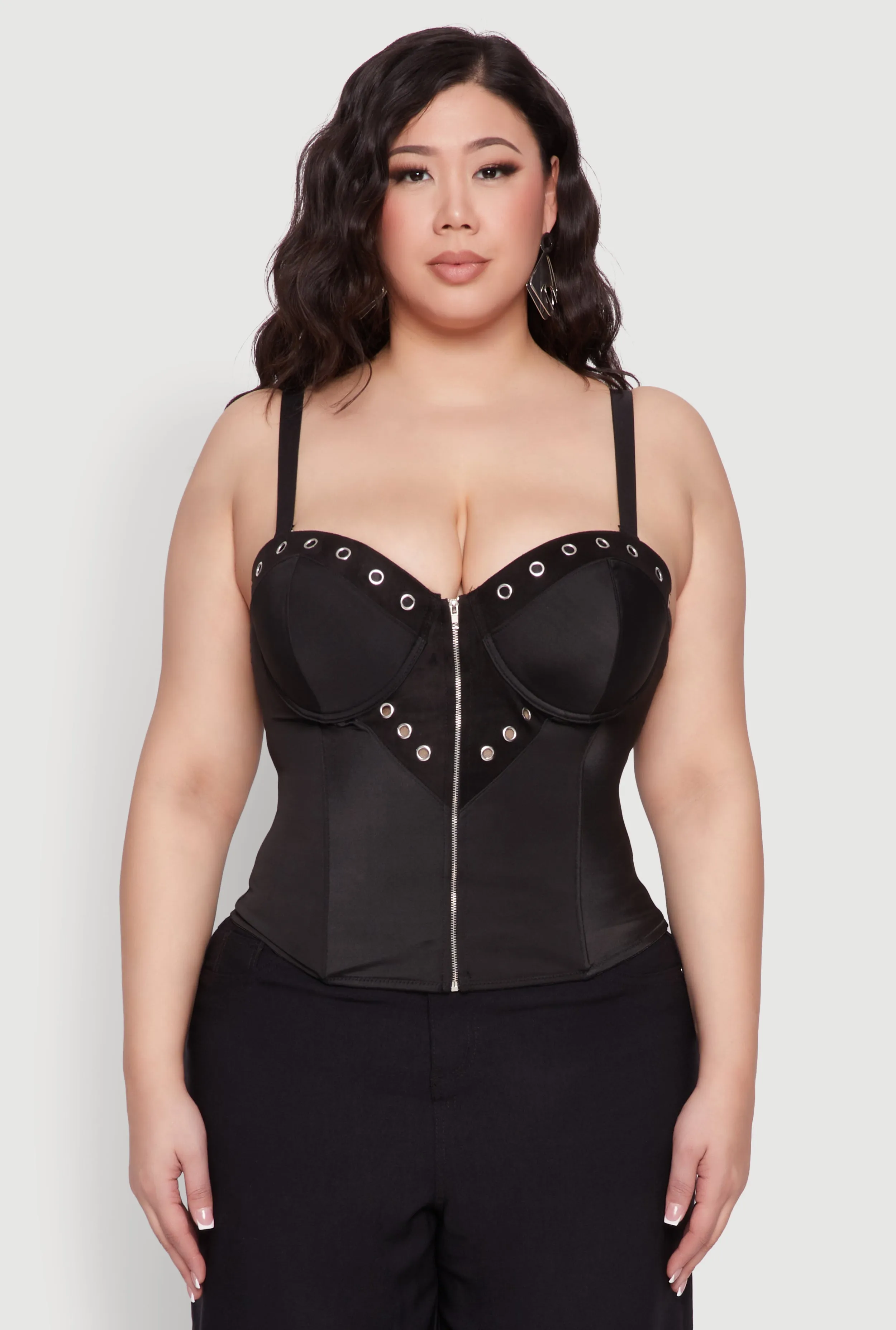 Plus Size Grommet Detail Bustier Top sold by Rainbow product image thumbnail 2