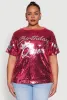 Plus Size Birthday Queen Sequin Top sold by Rainbow