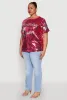 Plus Size Birthday Queen Sequin Top sold by Rainbow