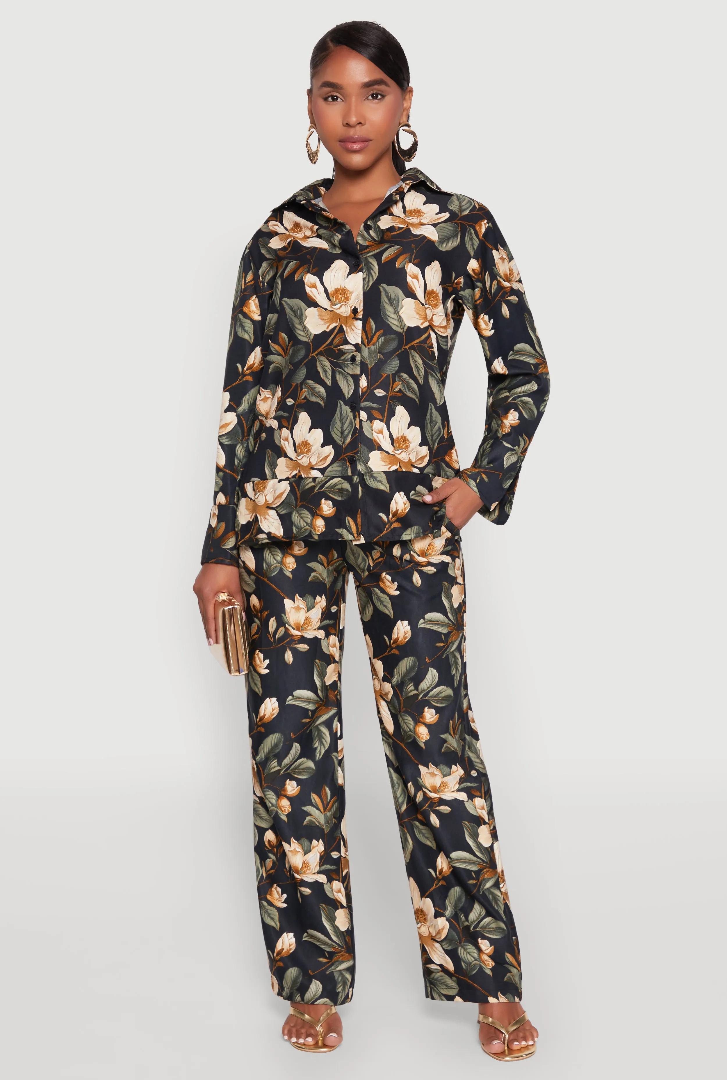 Spoon Jeans Drawstring Wide Leg Pants sold by Rainbow