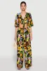 Printed Pattern Wide Leg Palazzo Pants sold by Rainbow