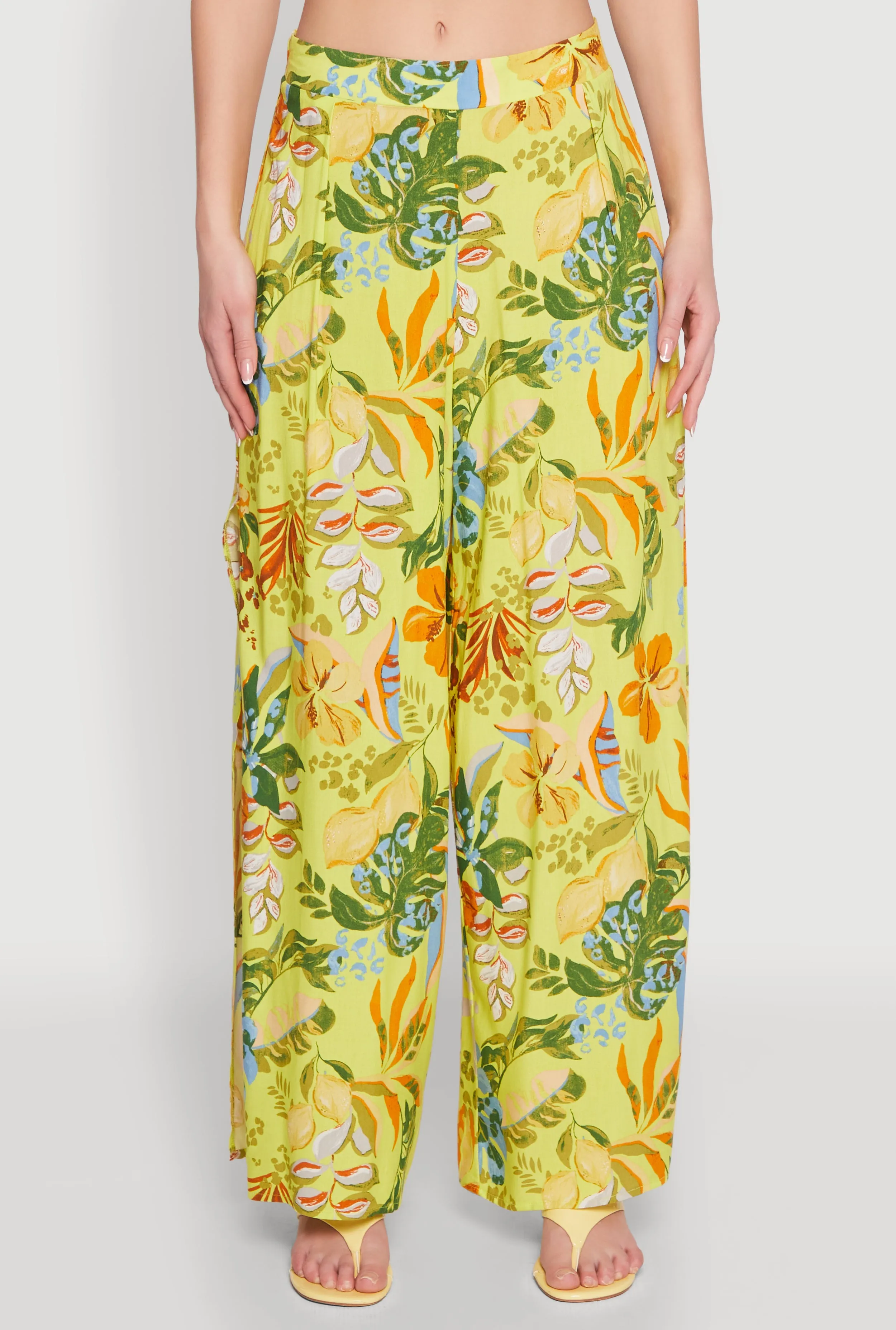Printed Pattern Wide Leg Palazzo Pants sold by Rainbow product image thumbnail 5