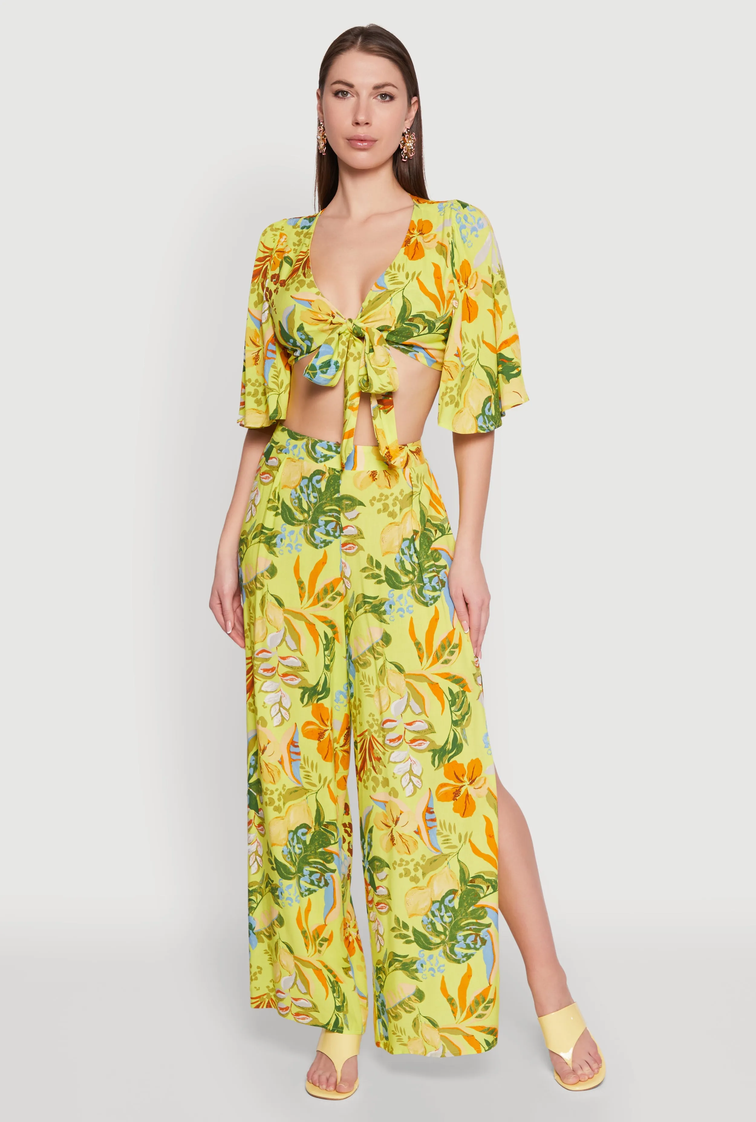 Printed Pattern Wide Leg Palazzo Pants sold by Rainbow product image thumbnail 2