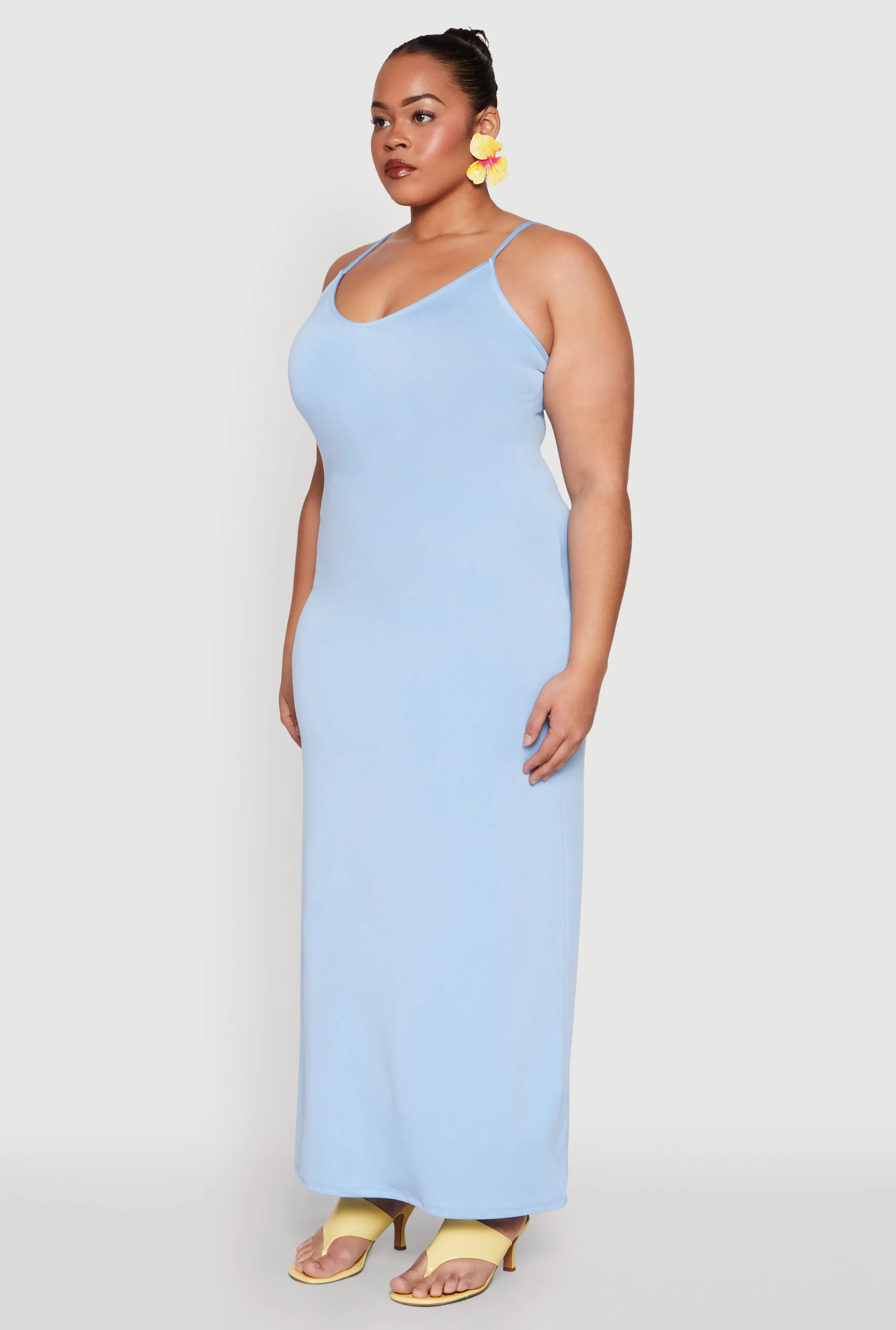 Plus Size Scoop Neck Cami Dress sold by Rainbow product image thumbnail 3