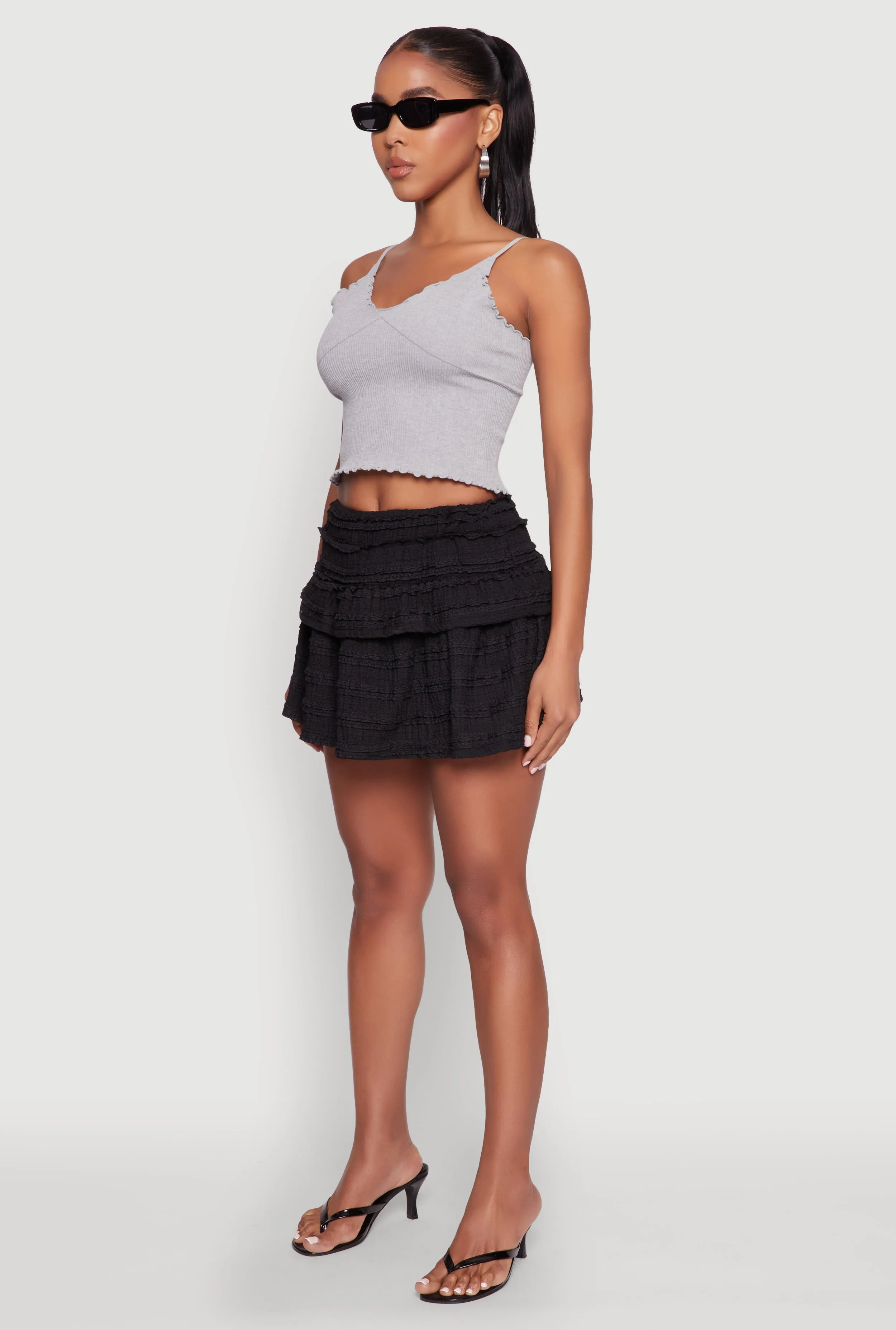 Textured Knit Mini Skirt sold by Rainbow product image thumbnail 3