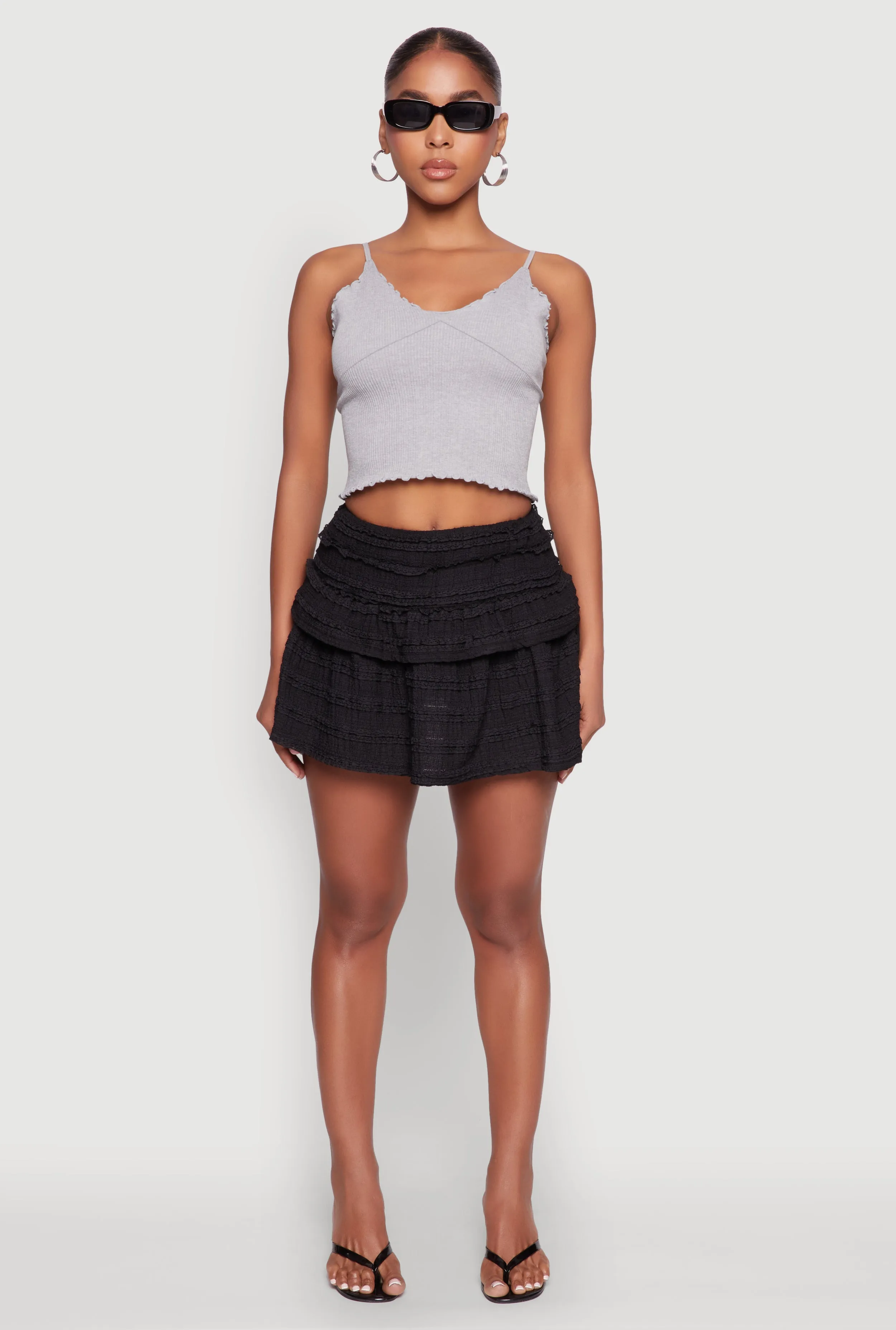 Textured Knit Mini Skirt sold by Rainbow product image thumbnail 2