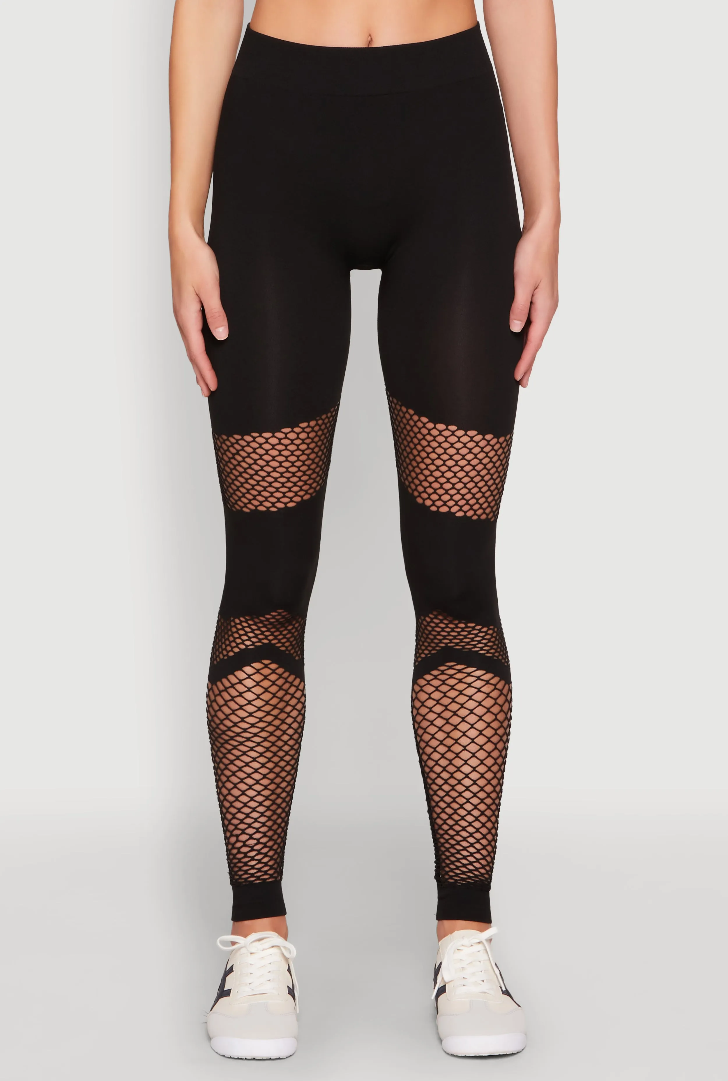 Fishnet Detail Seamless Leggings sold by Rainbow product image thumbnail 5