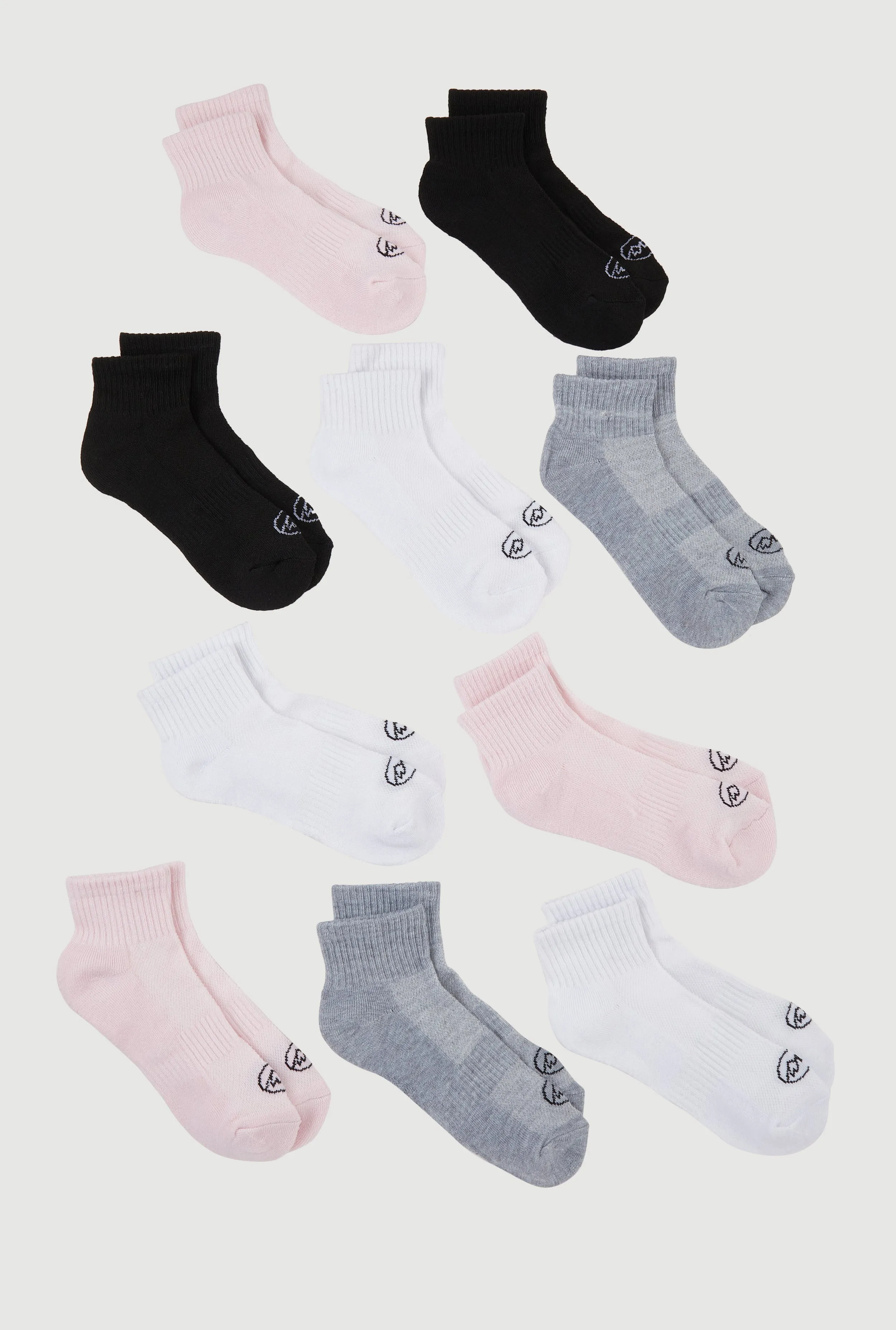 Assorted Performance Quarter Socks 10 Pack Size 4-10 sold by Rainbow product image thumbnail 2