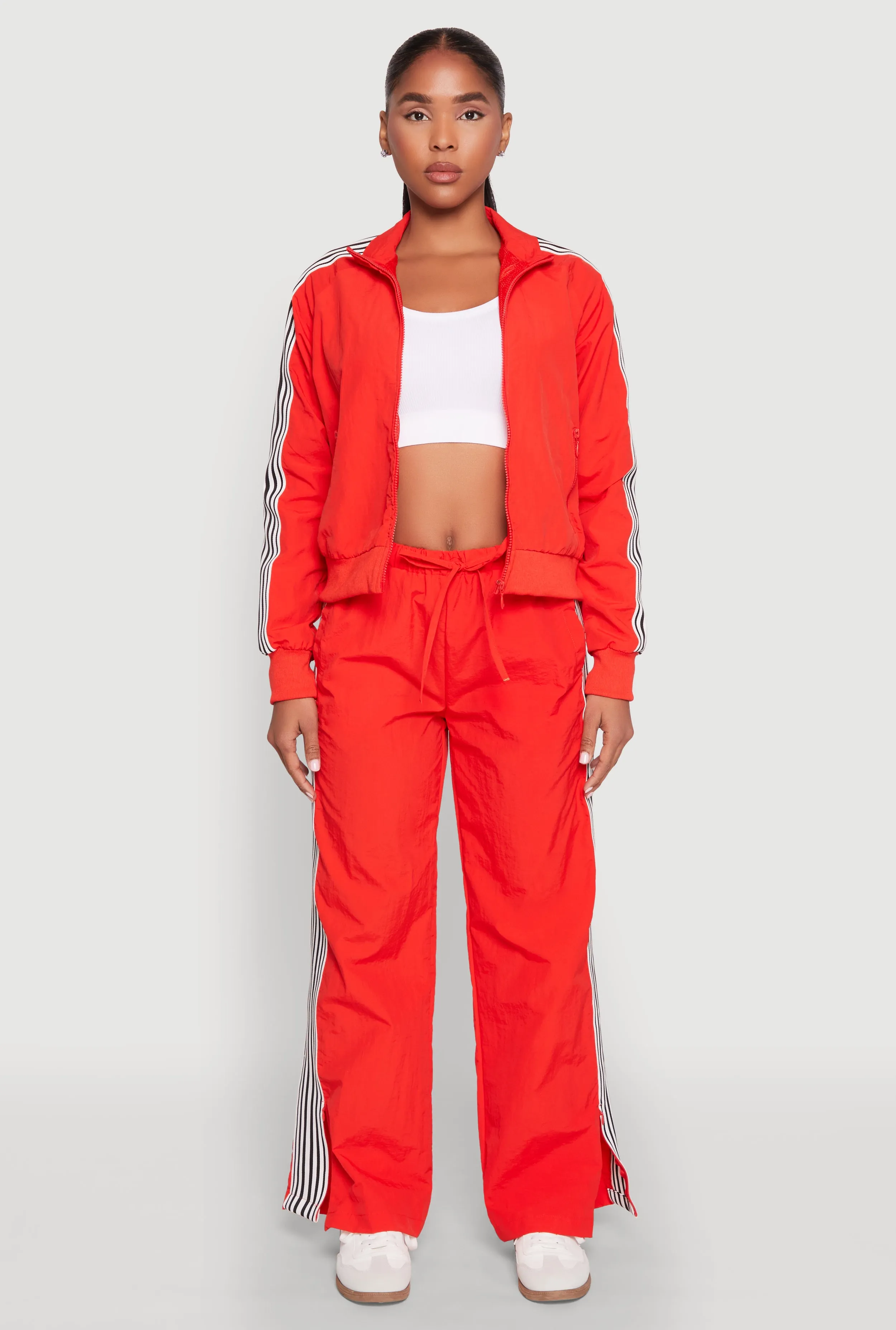 Contrast Trim Slit Hem Track Pants sold by Rainbow product image thumbnail 2