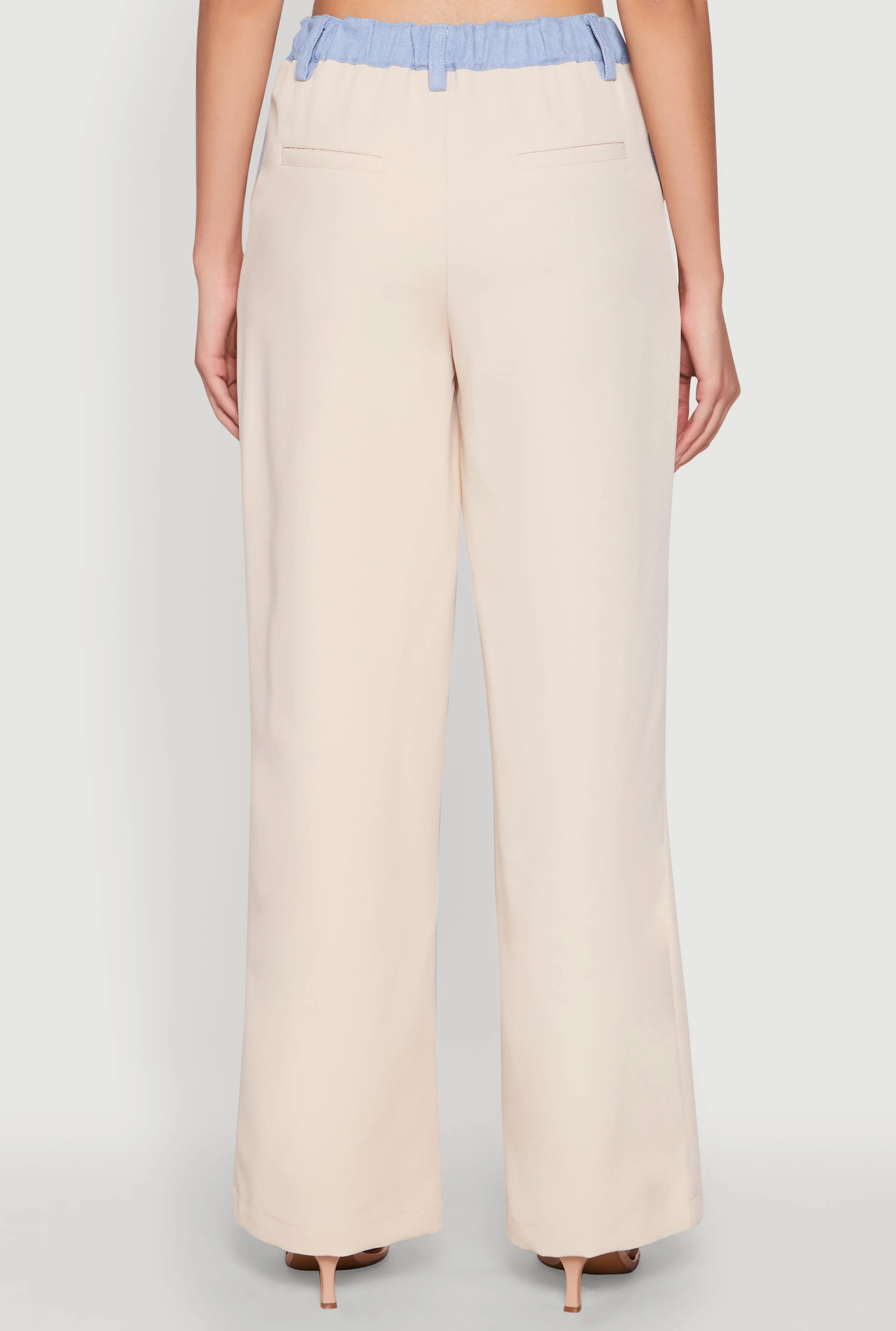 Denim Trim High Waisted Pants sold by Rainbow product image thumbnail 5