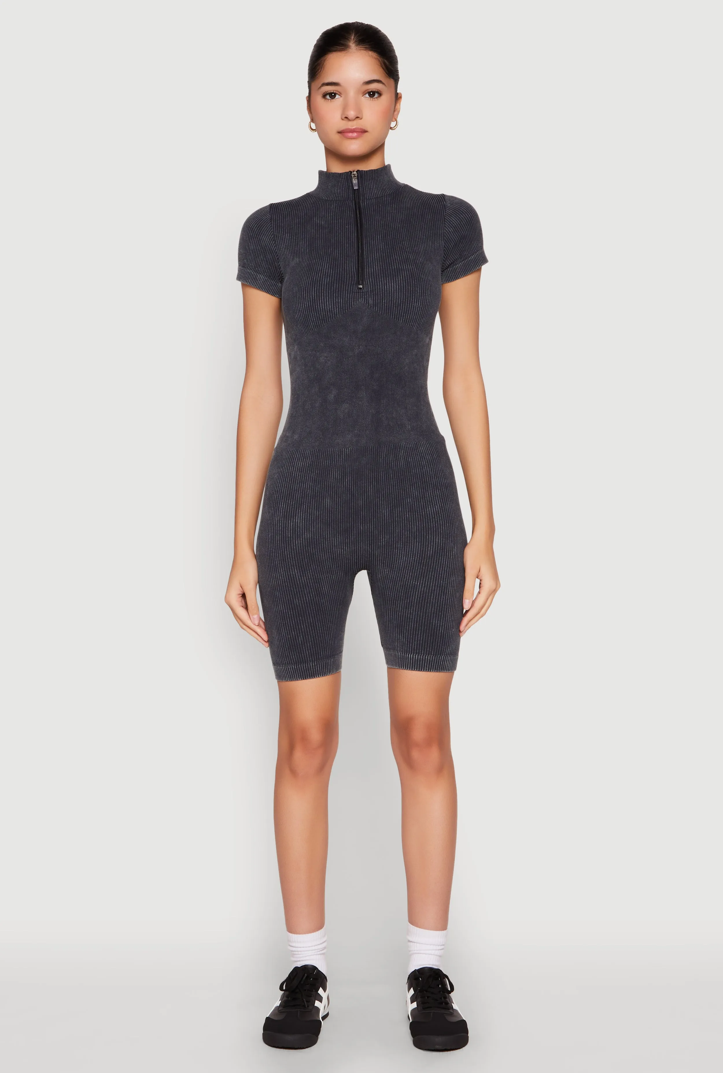 Seamless Half Zip Romper sold by Rainbow product image thumbnail 2