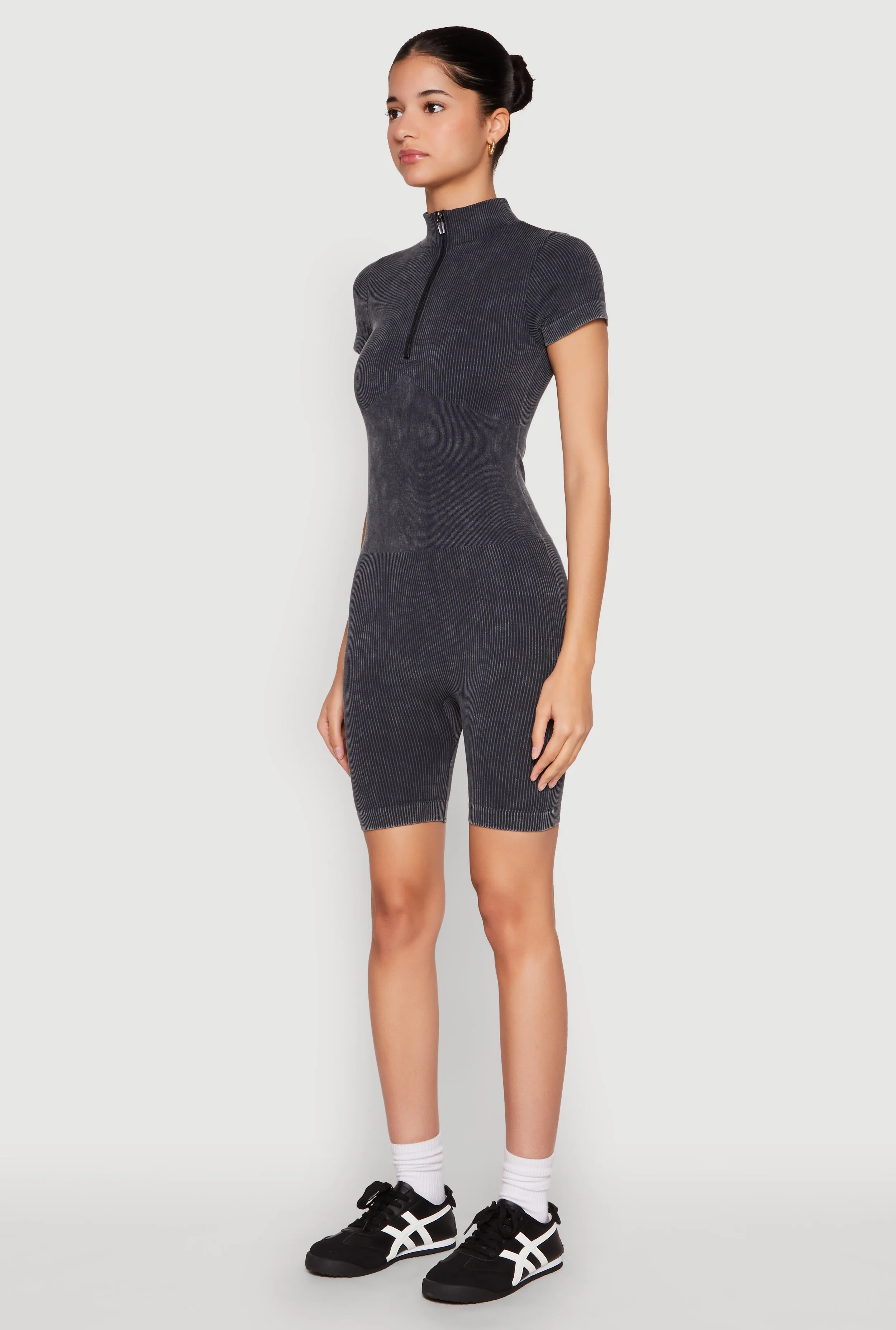 Seamless Half Zip Romper sold by Rainbow product image thumbnail 3