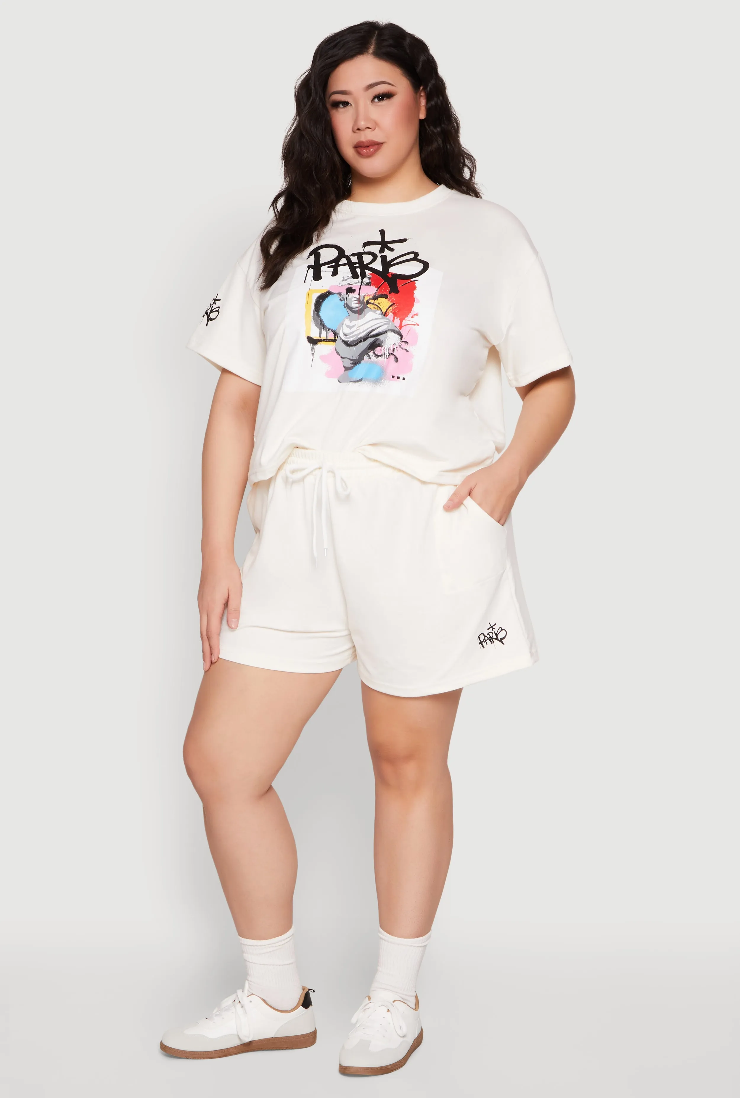 Plus Size Paris Graphic Print Top sold by Rainbow product image thumbnail 2