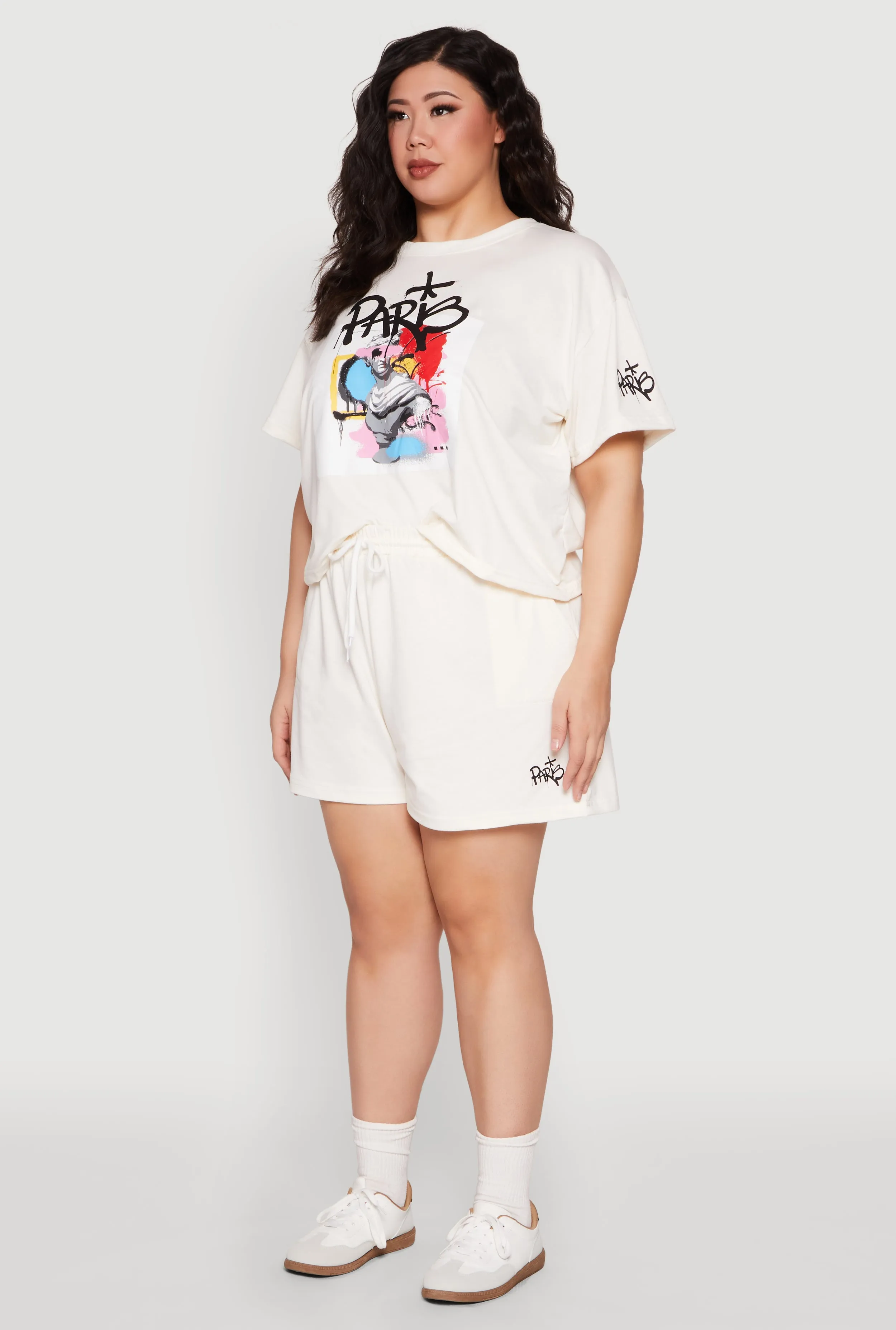 Plus Size Paris Graphic Print Top sold by Rainbow product image thumbnail 5