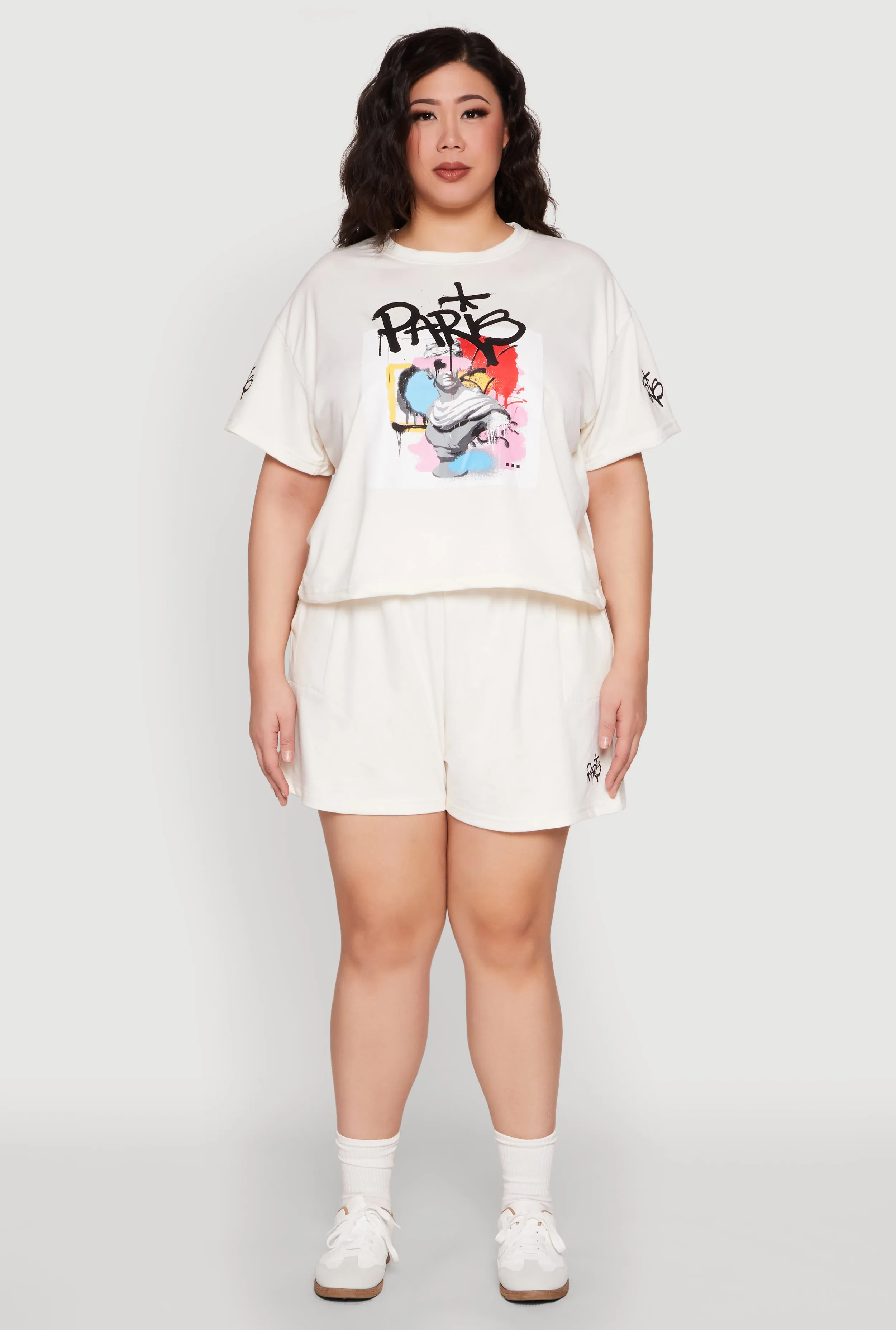 Plus Size Paris Graphic Print Top sold by Rainbow product image thumbnail 3