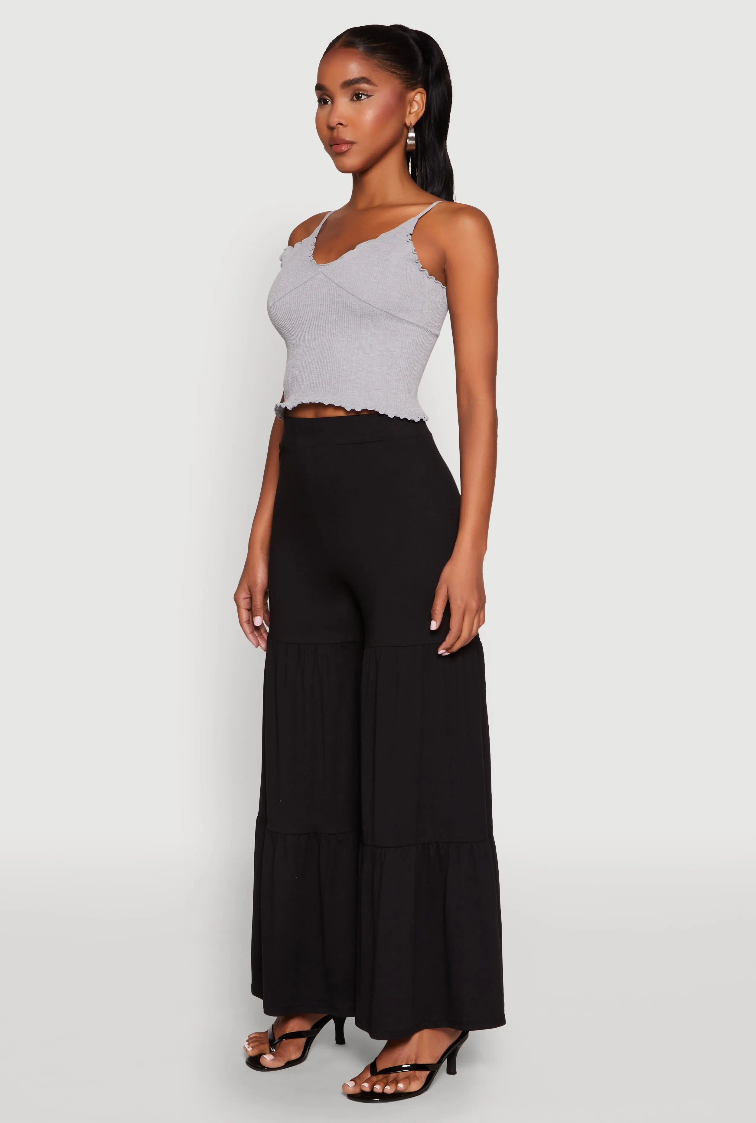 High Waisted Tiered Palazzo Pants sold by Rainbow product image thumbnail 3