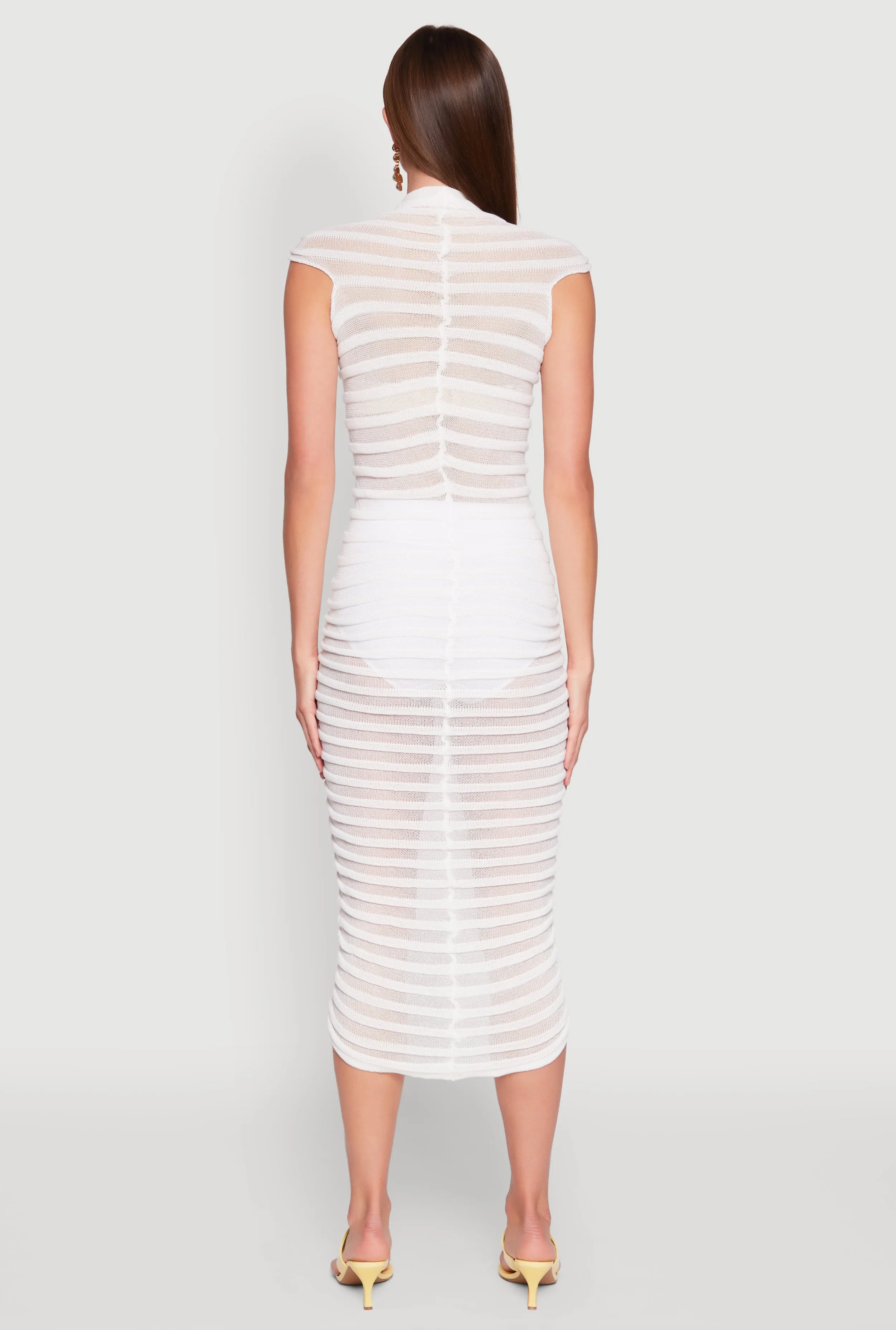 Shadow Striped Knit Midi Dress sold by Rainbow product image thumbnail 5