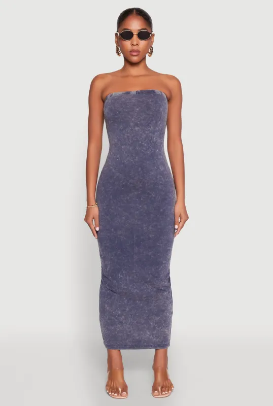 Daisy Mineral Wash Maxi Tube Dress sold by Rainbow