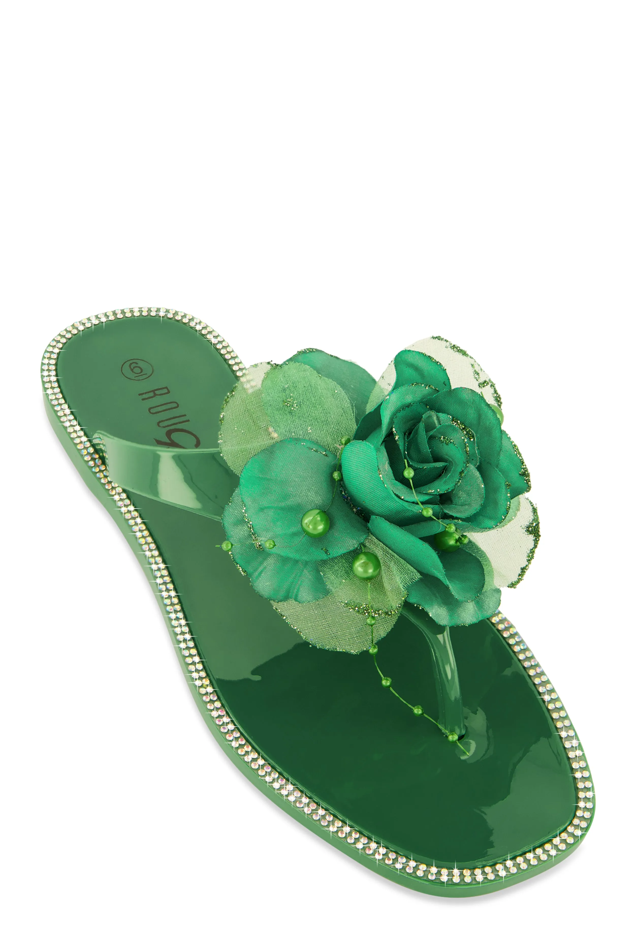 Rose Jelly Thong Slide Sandals sold by Rainbow
