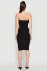 Ribbed Knit Faux Pearl Detail Tube Dress sold by Rainbow