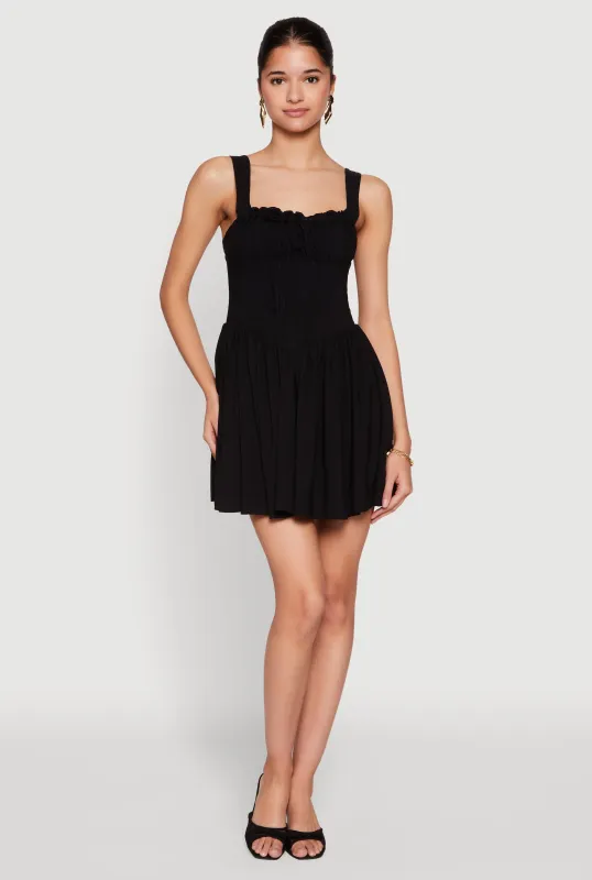 Pleated Corset Mini Dress sold by Rainbow