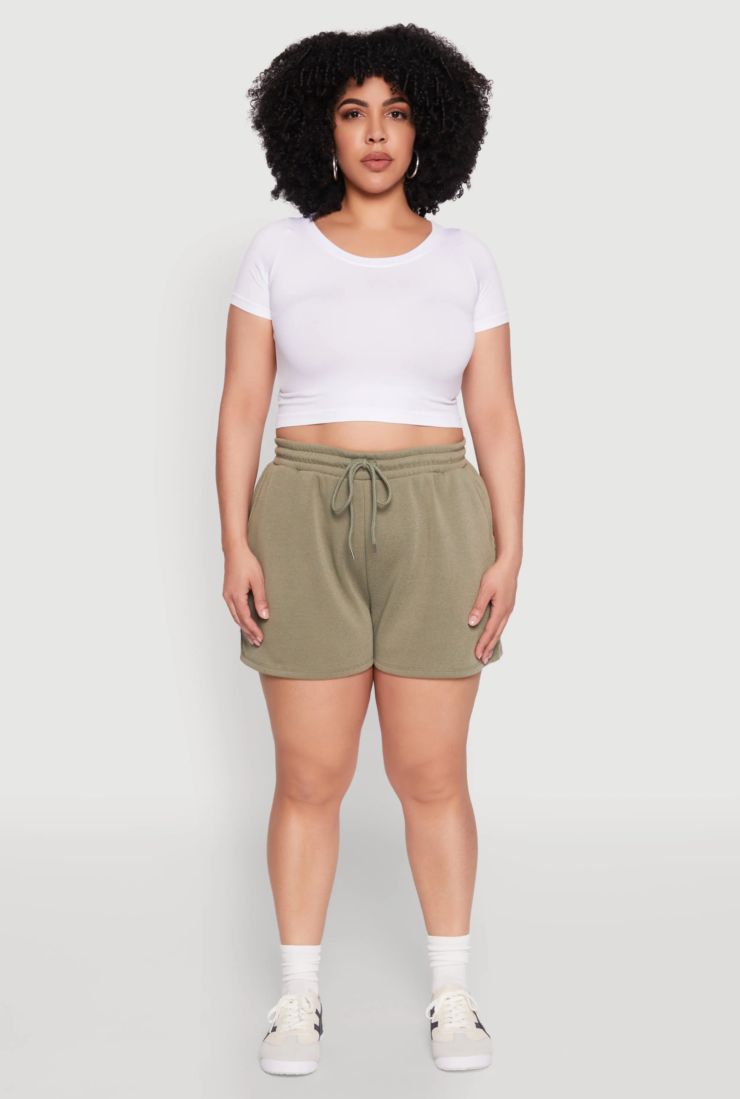 Plus Size Drawstring Sweatshorts sold by Rainbow product image thumbnail 2