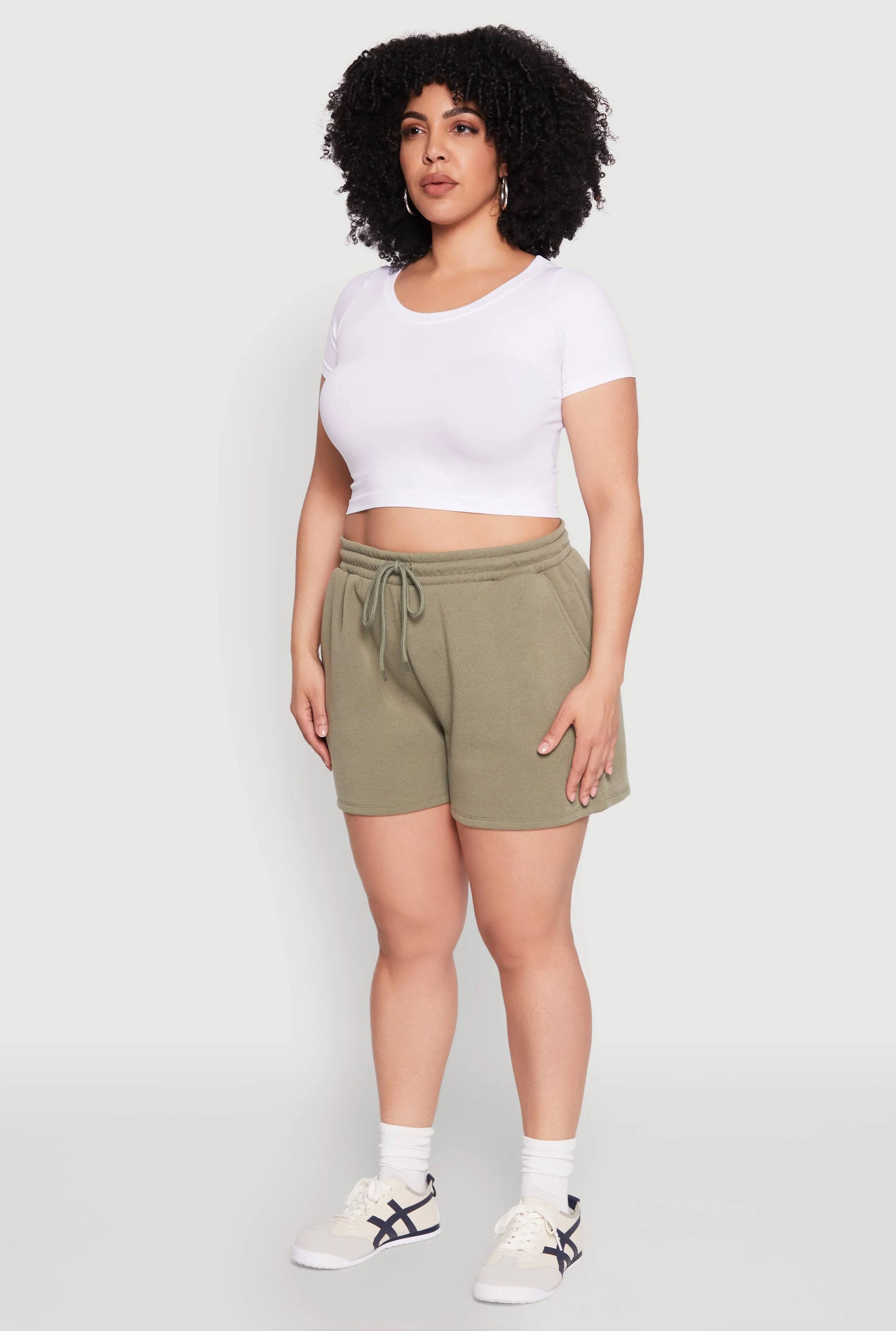 Plus Size Drawstring Sweatshorts sold by Rainbow product image thumbnail 3