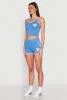 Love Contrast Trim Cropped Tank Top sold by Rainbow