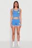 Love Contrast Trim Cropped Tank Top sold by Rainbow