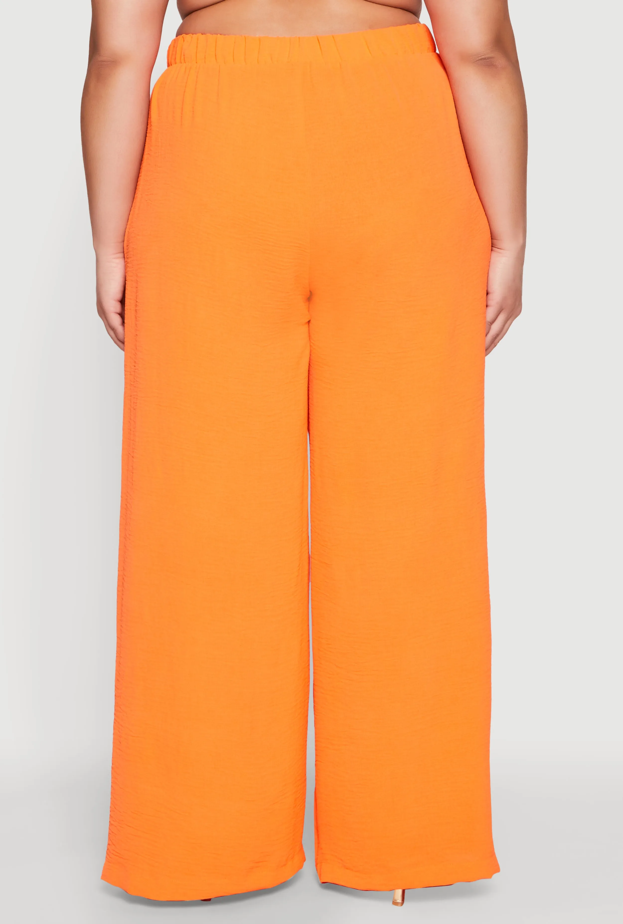 Plus Size Airy High Waisted Wide Leg Pants sold by Rainbow product image thumbnail 5