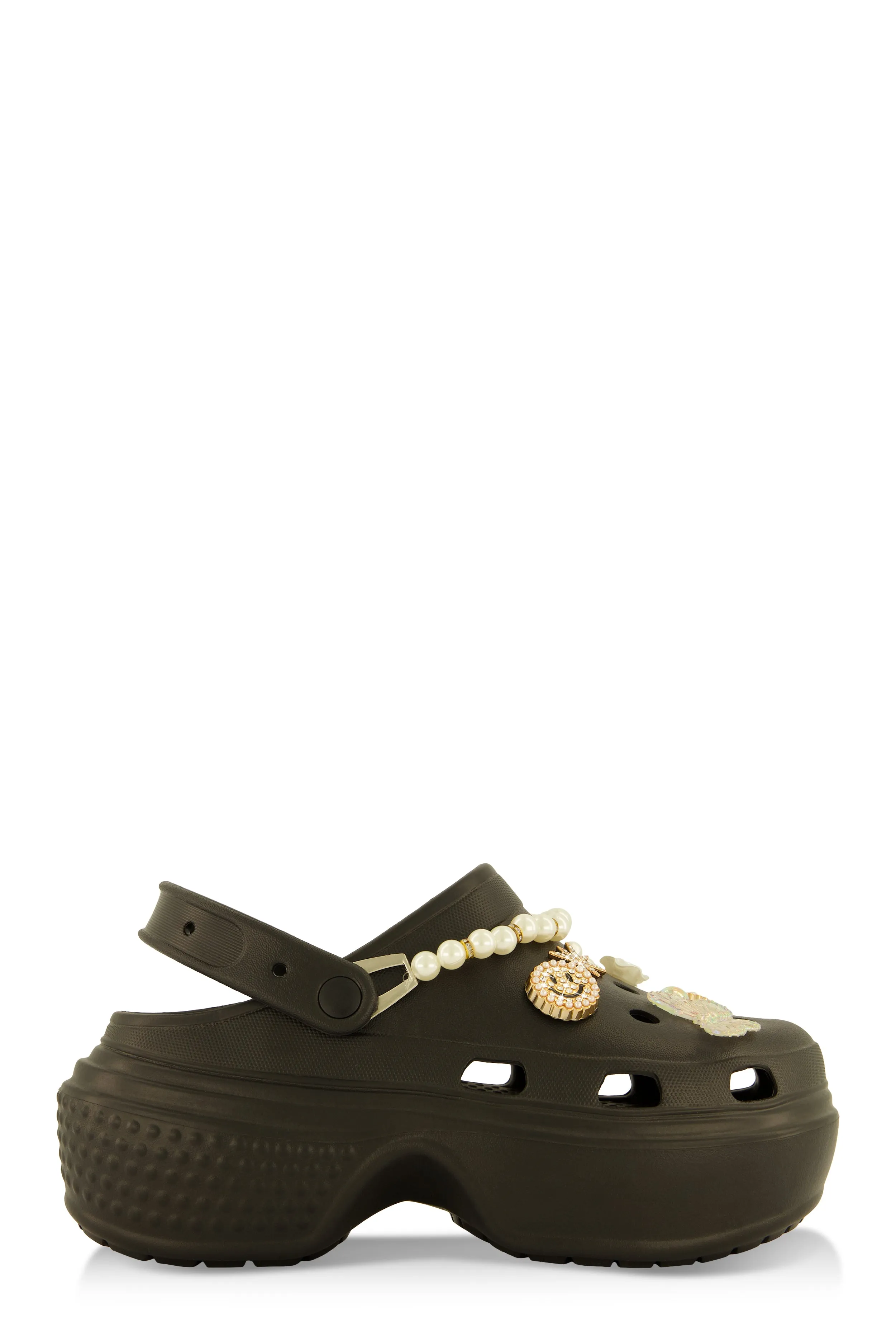 Studded Charm Platform Clogs sold by Rainbow product image thumbnail 2
