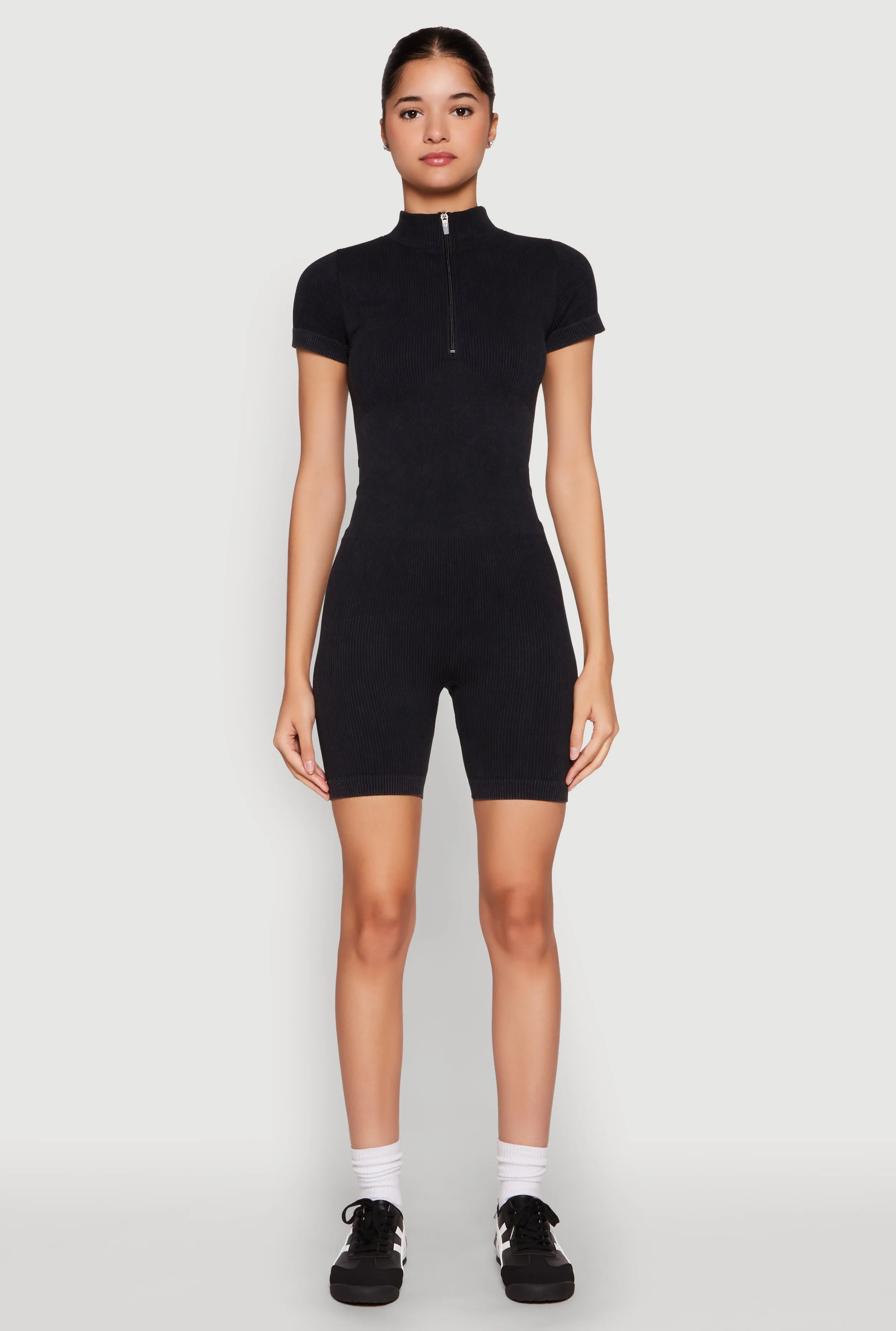 Seamless Half Zip Romper sold by Rainbow product image thumbnail 2