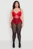 Plus Size Lace Detail Bustier Bodysuit sold by Rainbow