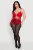 Plus Size Lace Detail Bustier Bodysuit sold by Rainbow
