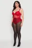 Plus Size Lace Detail Bustier Bodysuit sold by Rainbow
