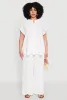 Plus Size Airy High Waisted Wide Leg Pants sold by Rainbow