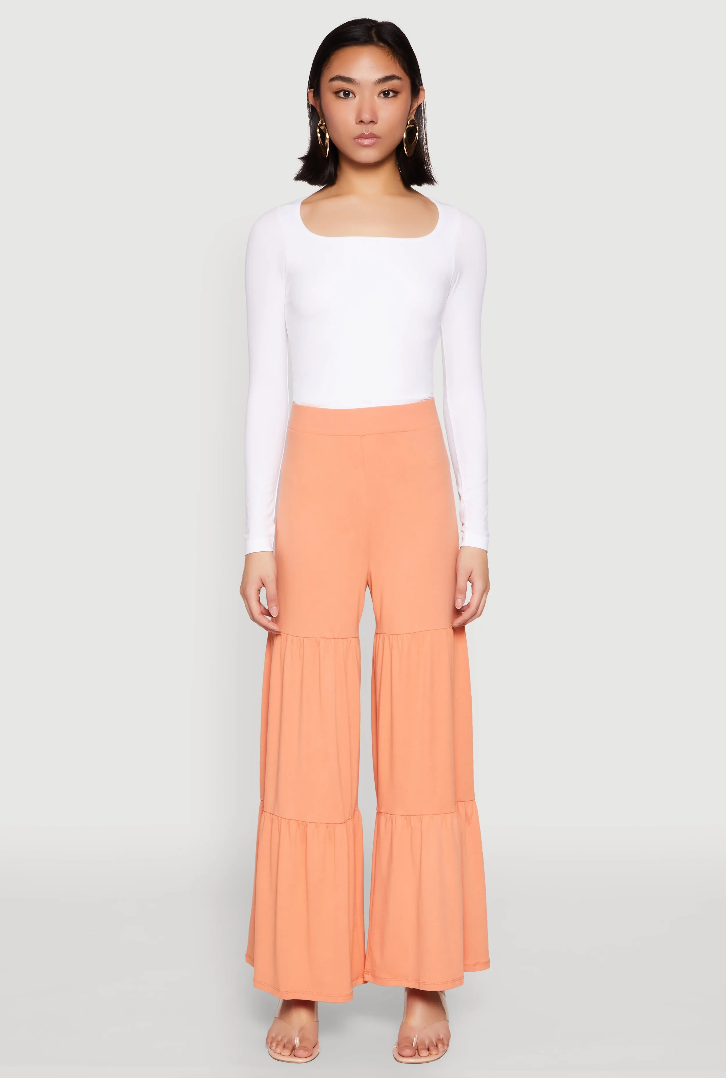 High Waisted Tiered Palazzo Pants sold by Rainbow product image thumbnail 2
