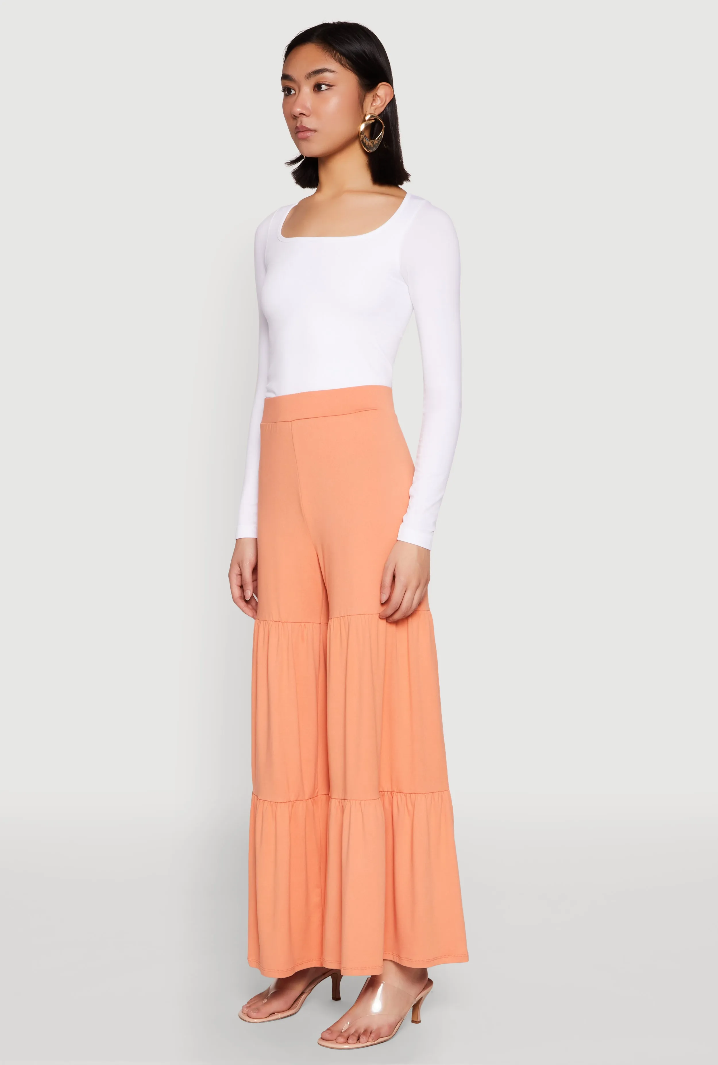 High Waisted Tiered Palazzo Pants sold by Rainbow product image thumbnail 3