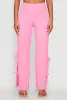 Textured Knit Double Side Tie Slit Pants sold by Rainbow