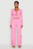 Textured Knit Double Side Tie Slit Pants sold by Rainbow