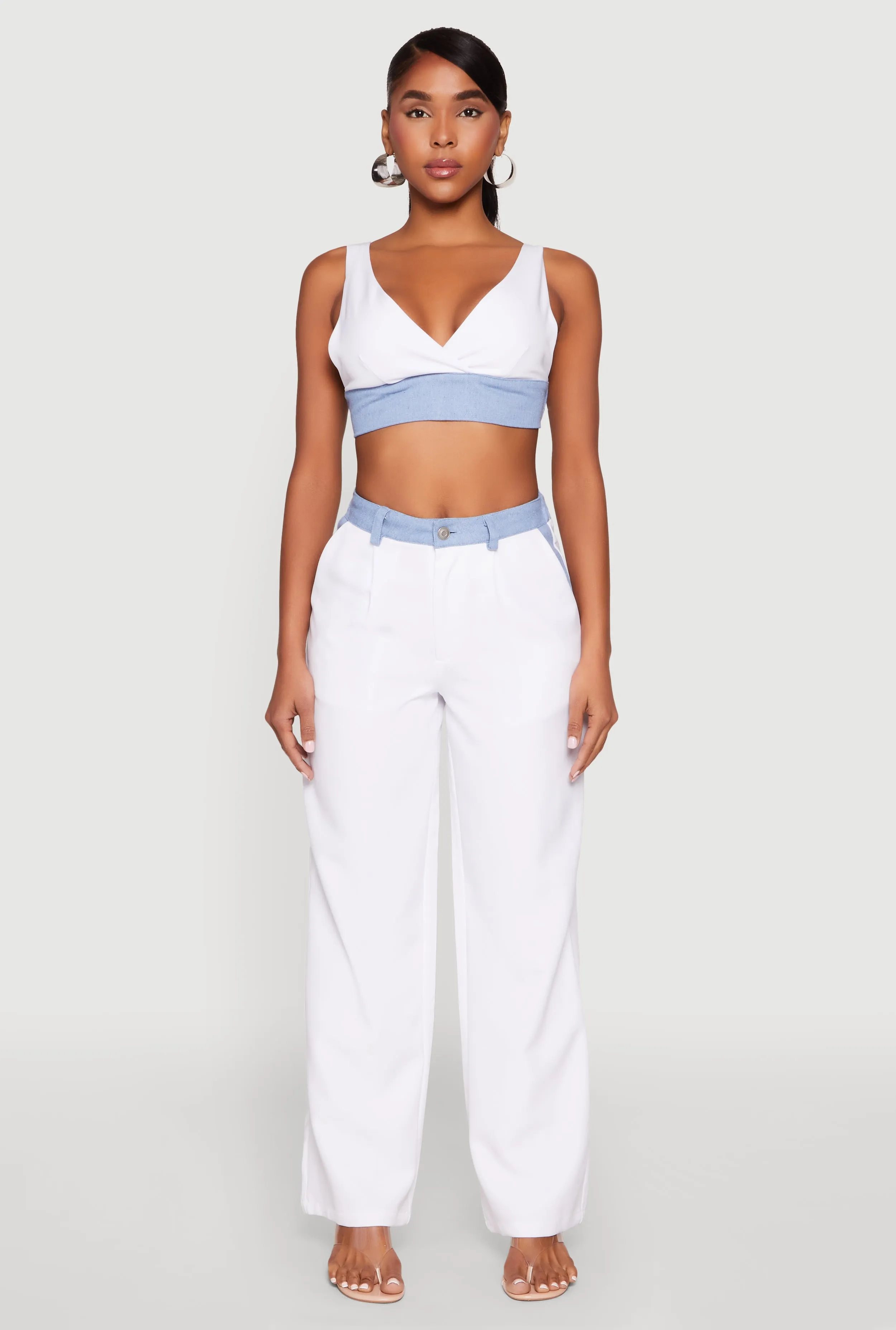 Denim Trim High Waisted Pants sold by Rainbow product image thumbnail 2